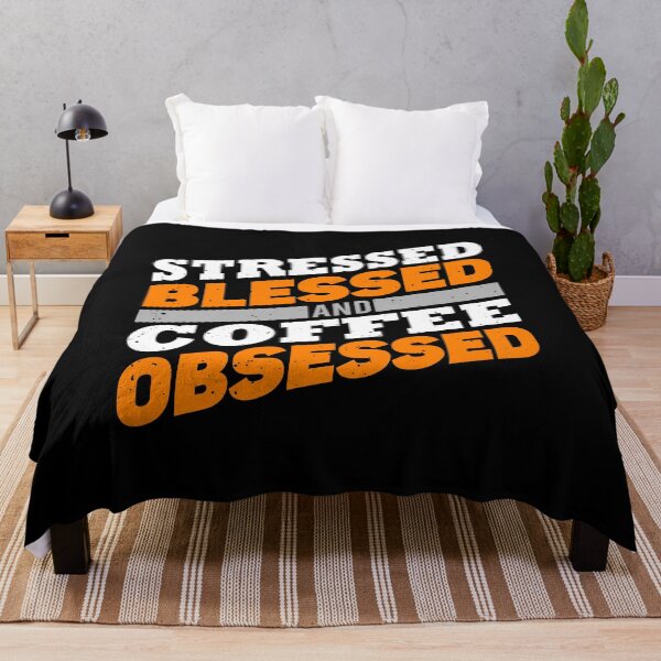 Item preview, Stressed, blessed and coffee obsessed designed and sold by AEGMEDIA.