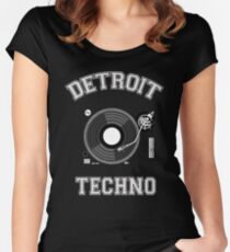 Detroit Techno Women's Fitted Scoop T-Shirt