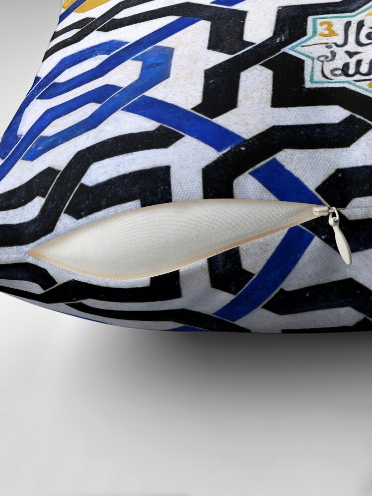 Thumbnail 2 of 4, Pillow, Alhambra Arabic Pattern 3 designed and sold by pmkphoto.