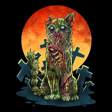 Zombie Cat Funny Halloween Humor Dead Walker Kitten Animal01 Toddler T-Shirt