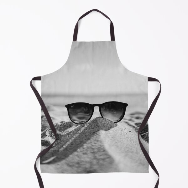 Item preview, Beach and Sunglasses, Sunglasses, Beach, Black and White designed and sold by Magic Love Art Print.