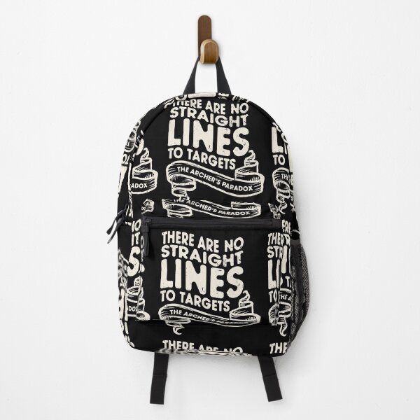 Item preview, There are no straight lines to targets inspirational archery quote logo for all kinds of archers designed and sold by MoonLightSmuggler.