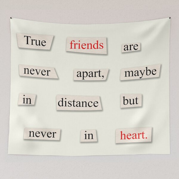 Item preview, True Friends | Aesthetic Quotes designed and sold by rsty11.