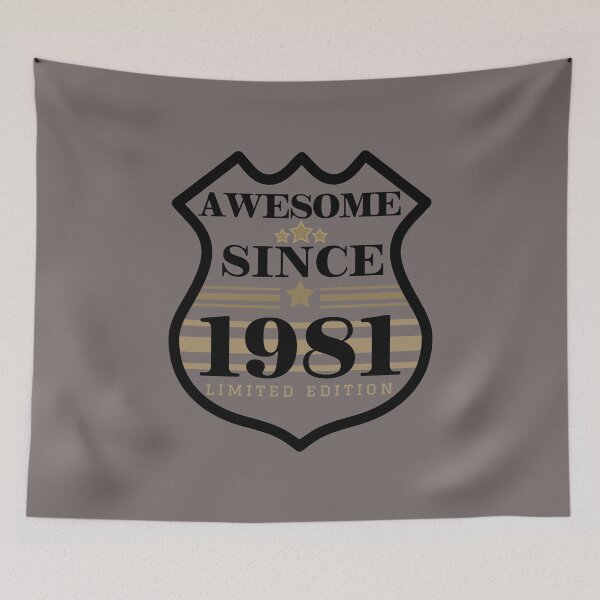 Item preview, Awesome Since 1981 | Limited edition | 41th Birthday designed and sold by JooArtPrints  ★★★★★.