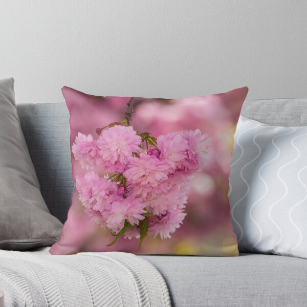 Item preview, pink flowers of sakura branches on blury background designed and sold by pellinni.