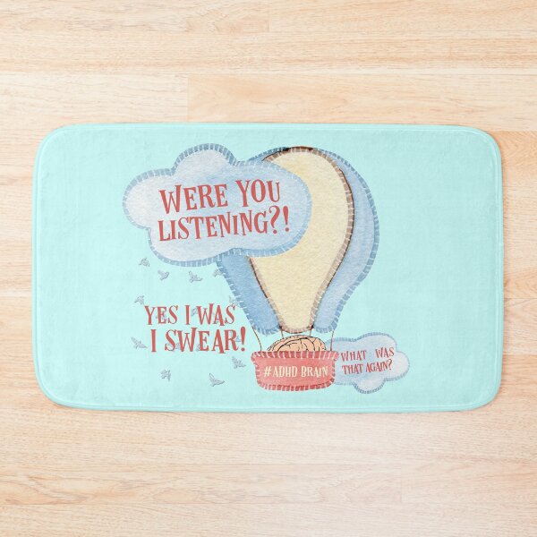 Item preview, #ADHD Were You Listening Yes I was I Swear! What Was That Again? Pastel, Attention Deficit Hyperactive Disorder designed and sold by MJDezigns.