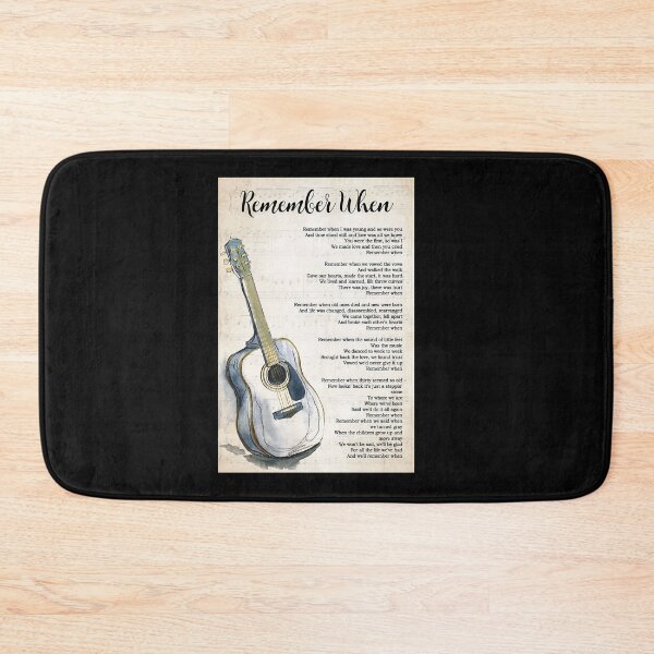 Item preview, Remember When Lyrics Poster Gift - Remember When Lyrics With Guitar designed and sold by MagicatcoArt.