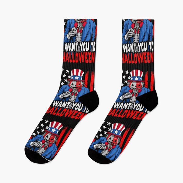Item preview, Patriotic Halloween Zombie Uncle Sam Pumpkin USA Flag designed and sold by GrandeDuc.