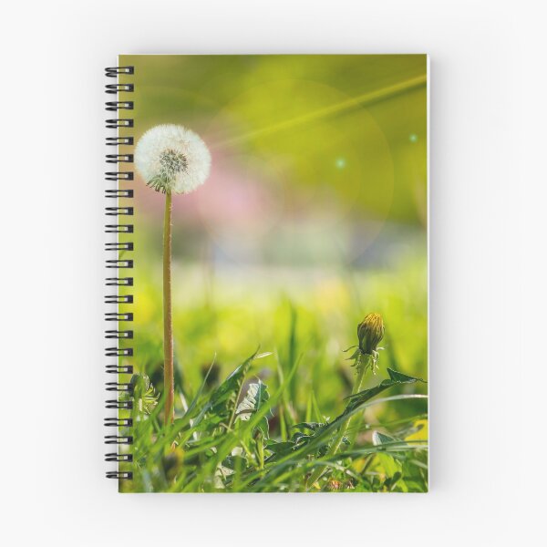 Item preview, white dandelion on green grass blur background designed and sold by pellinni.