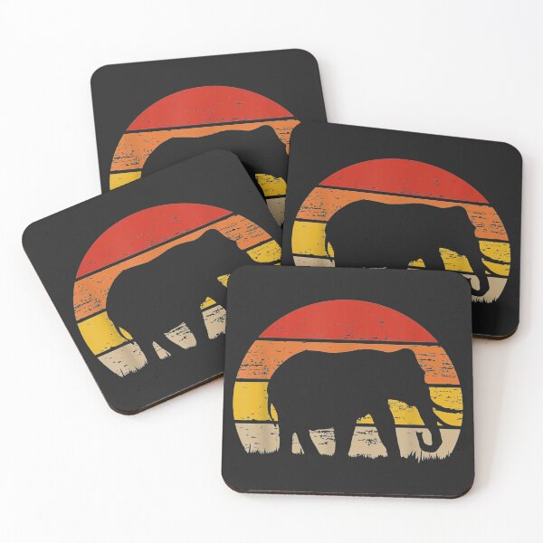 Item preview, Elephant Wild Africa Safari Jungle Sunset Retro Vintage  designed and sold by PRID3STATE.