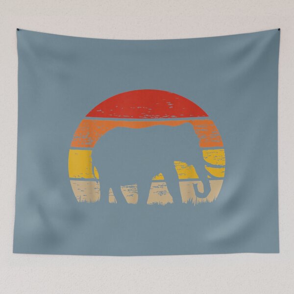 Item preview, Elephant Wild Africa Safari Jungle Sunset Retro Vintage  designed and sold by PRID3STATE.