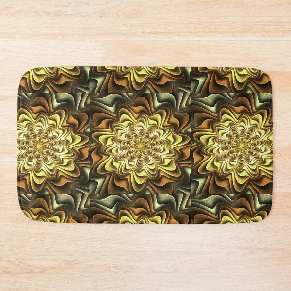 Item preview, Golden Flower Fractal Background Design designed and sold by FreedomUniverse.