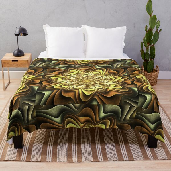 Item preview, Golden Flower Fractal Background Design designed and sold by FreedomUniverse.