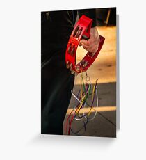 The red tambourine Greeting Card