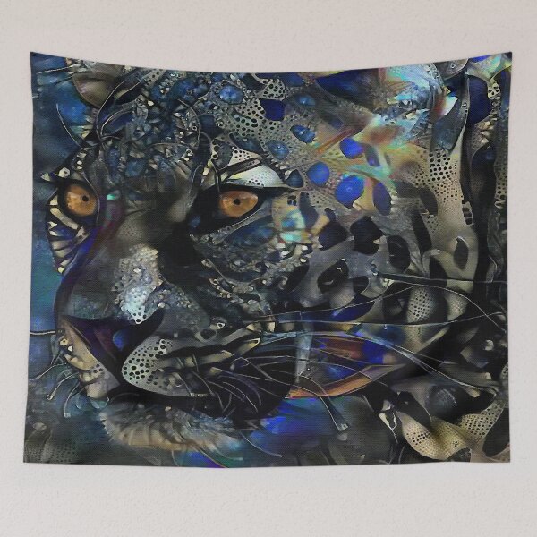 Item preview, Dimas, leopard, leopardo, cat, chat, gato, wild cat, lea roche paintings designed and sold by L. ROCHE.