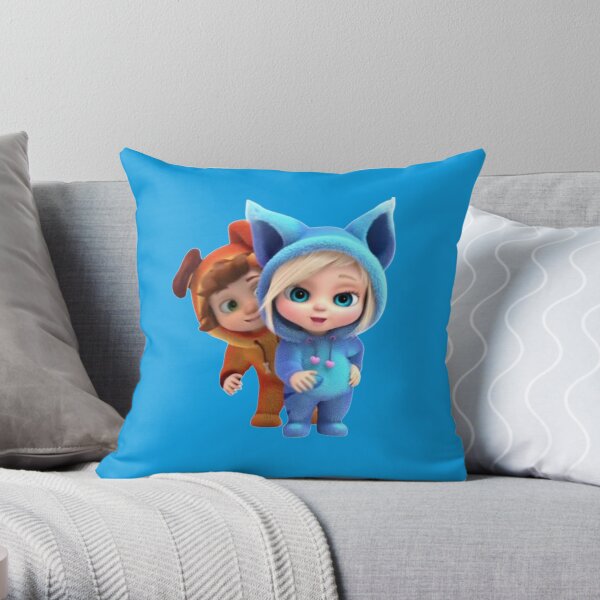 Dave and Ava Character Throw Pillow