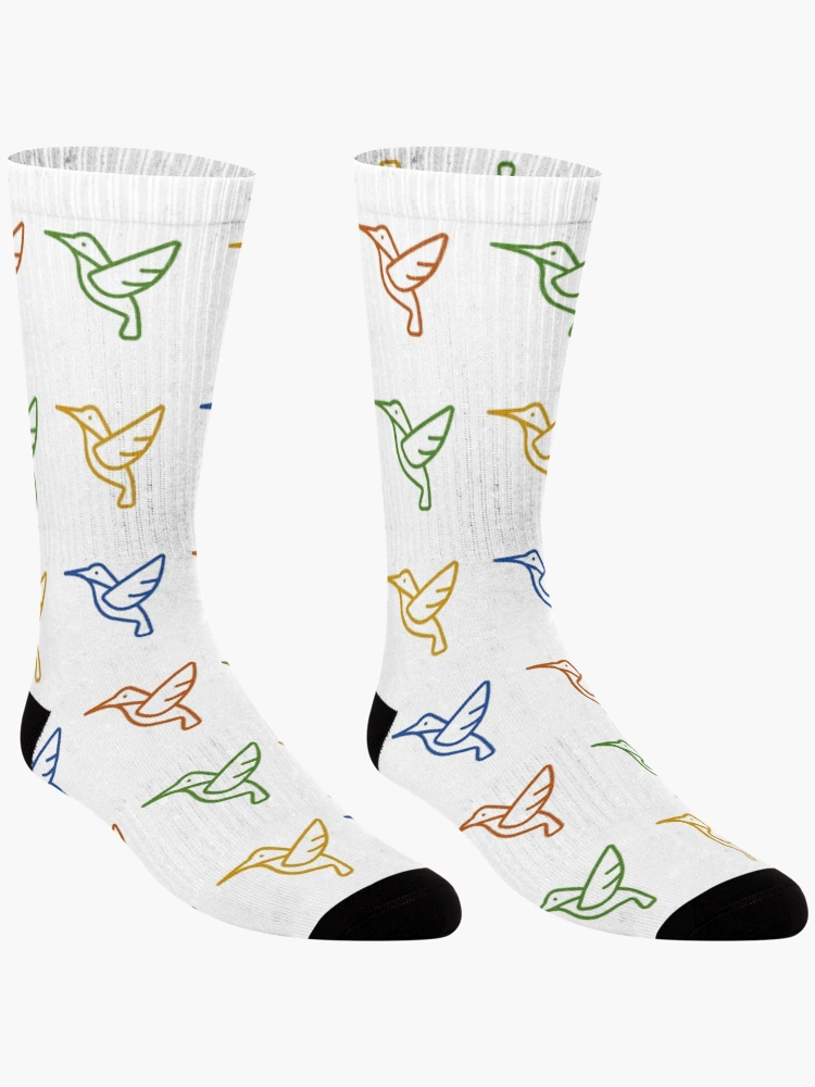 Thumbnail 3 of 5, Socks, Birds (Diagonal Pattern) designed and sold by PSheekey.