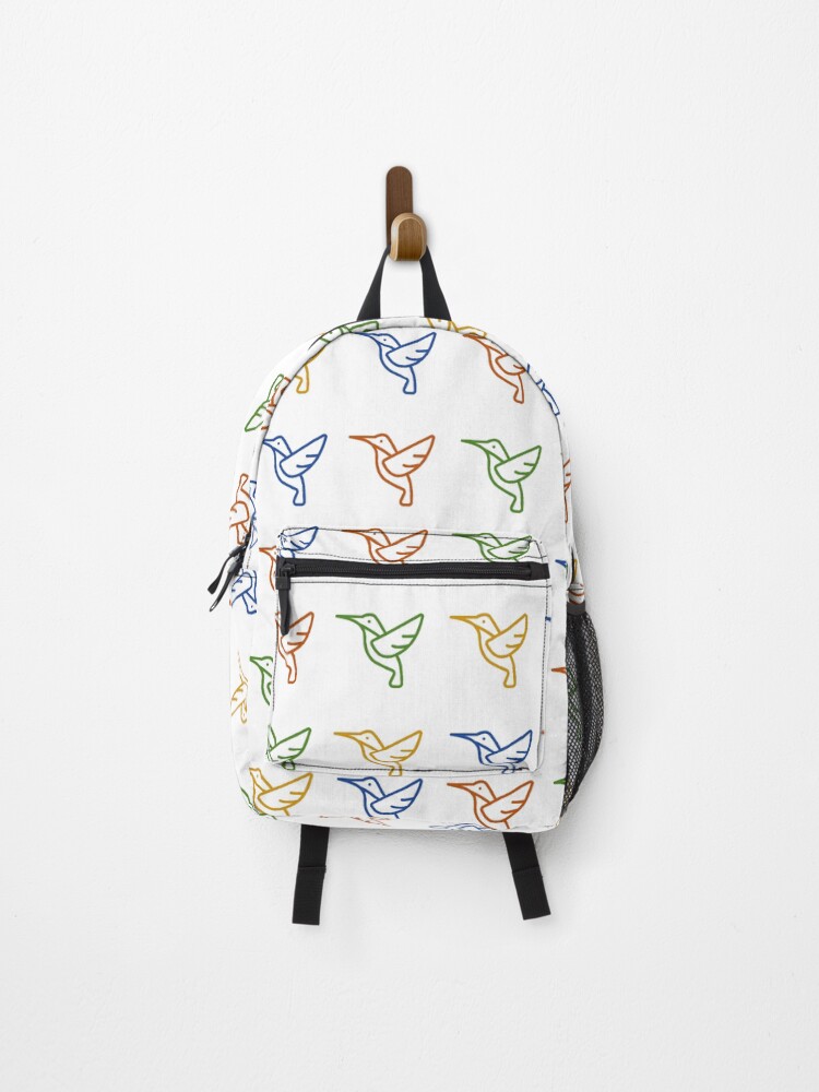 Thumbnail 1 of 3, Backpack, Birds (Diagonal Pattern) designed and sold by PSheekey.