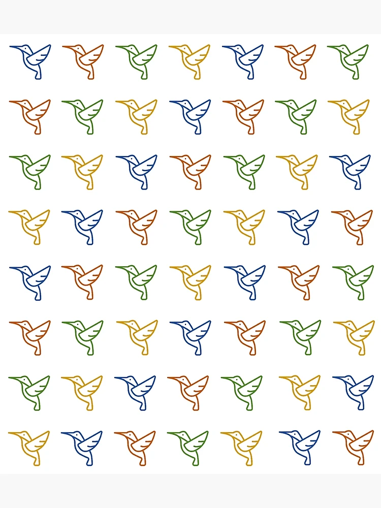 Thumbnail 3 of 3, Poster, Birds (Diagonal Pattern) designed and sold by PSheekey.