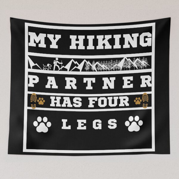 Item preview, My hiking partner has four legs designed and sold by bahicharafe.