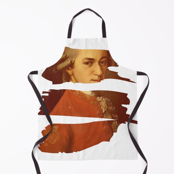 Item preview, Wolfgang Amadeus Mozart brushstrokes designed and sold by Musicianst0re.