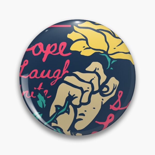 Item preview, Illustration Hand Holding Rose Symbol Love Propaganda with Retro Vintage Colors designed and sold by Peekonet.