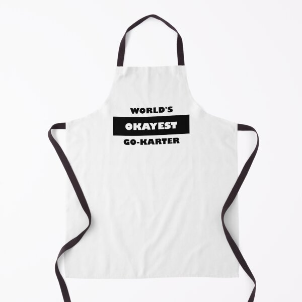 Item preview, Go Kart Racing Funny: World's okayest Go-Karter black and white minimalist block typography designed and sold by Deegital18.