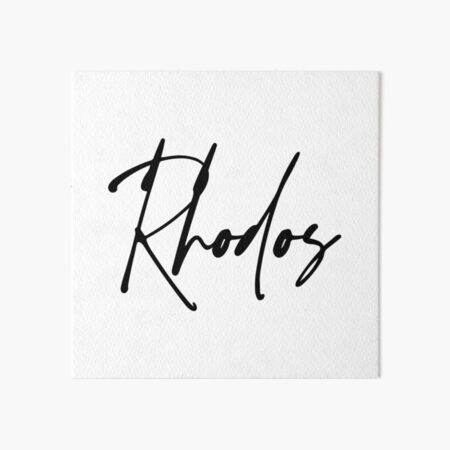 Rhodos Signature Art Board Print