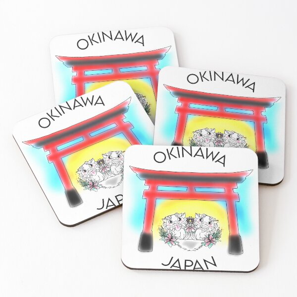 Item preview, Cute Okinawa Shisa Dogs Airbrush Version  designed and sold by gensgraphics.