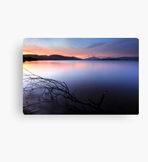 Sunset at Loch lomond Canvas Print
