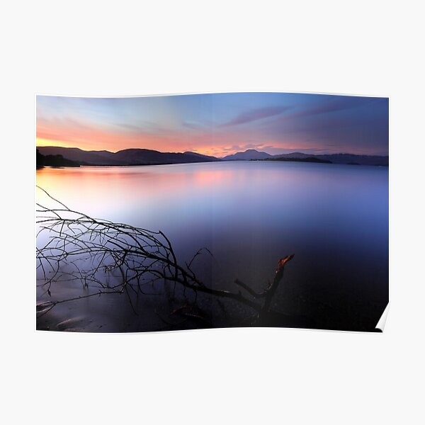 Sunset at Loch lomond Poster
