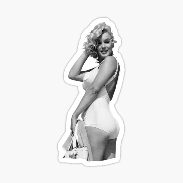 Marilyn Monroe Marilyn Beach Pose Sticker