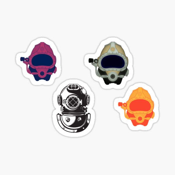 Item preview, Classic Dive Helmets 2 - Stickerpack designed and sold by JoeGalaxy.