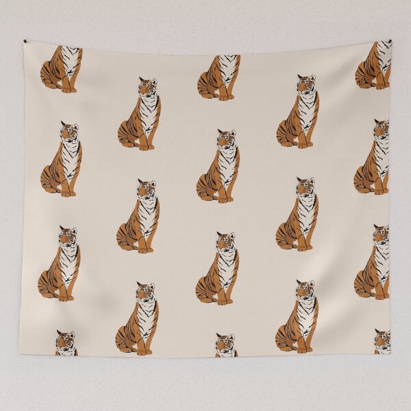 Item preview, Boho Minimalistic Tiger designed and sold by ebzil studio.
