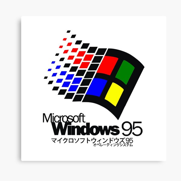 Windows 95 Canvas Prints For Sale Redbubble