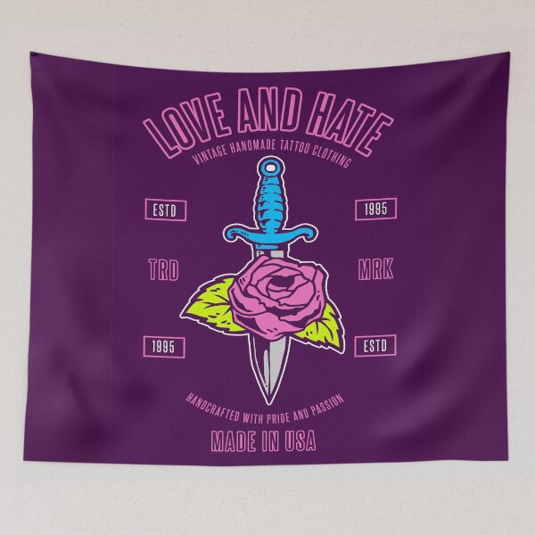 Item preview, Illustration Rose Dagger Vintage Style designed and sold by Peekonet.