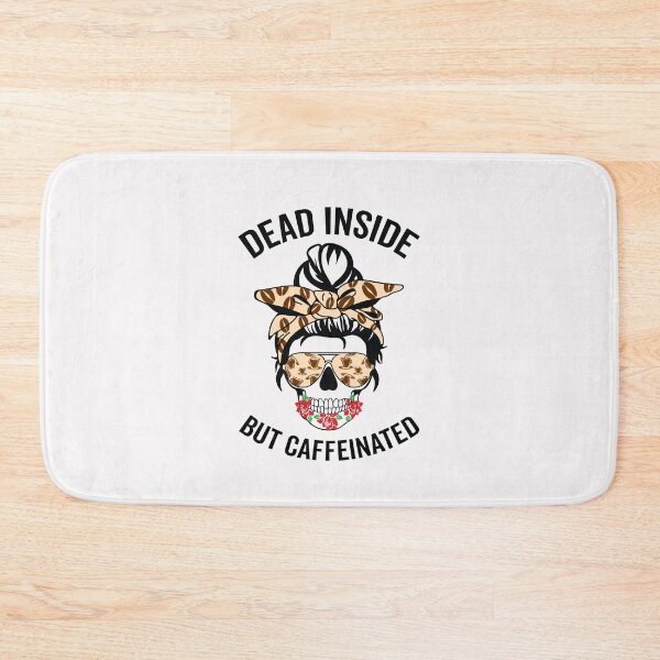 Item preview, Dead Inside But Caffeinated Dead Mom Skull Mom Skeleton Rose Coffee Lover designed and sold by clothesy7.