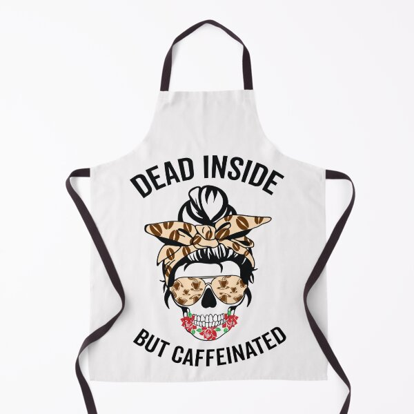 Item preview, Dead Inside But Caffeinated Dead Mom Skull Mom Skeleton Rose Coffee Lover designed and sold by clothesy7.