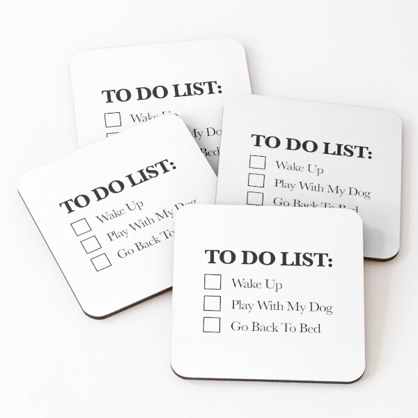 Item preview, To Do List (Black) designed and sold by thedogewhispers.