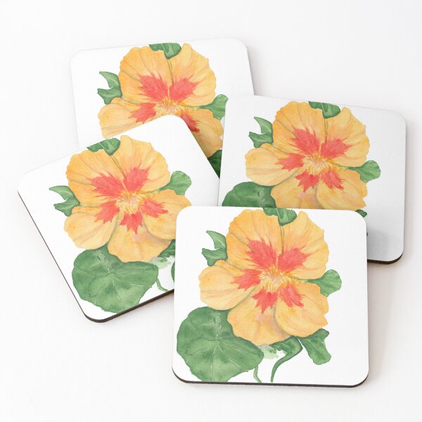 Item preview, Yellow flower, nasturtium designed and sold by Cacatuart.