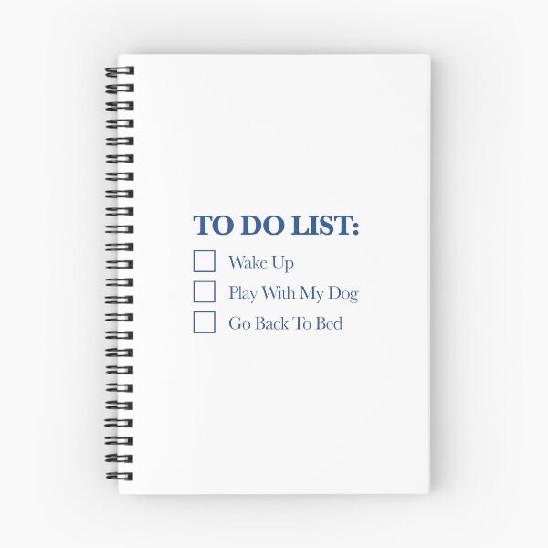 Item preview, To Do List (Blue) designed and sold by thedogewhispers.