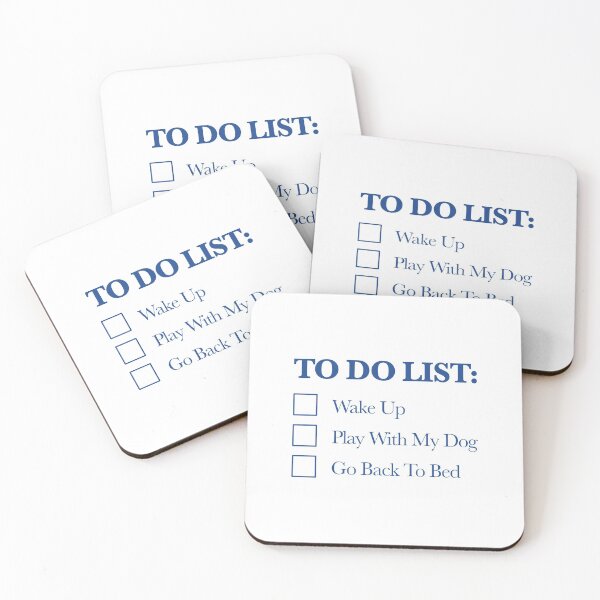 Item preview, To Do List (Blue) designed and sold by thedogewhispers.
