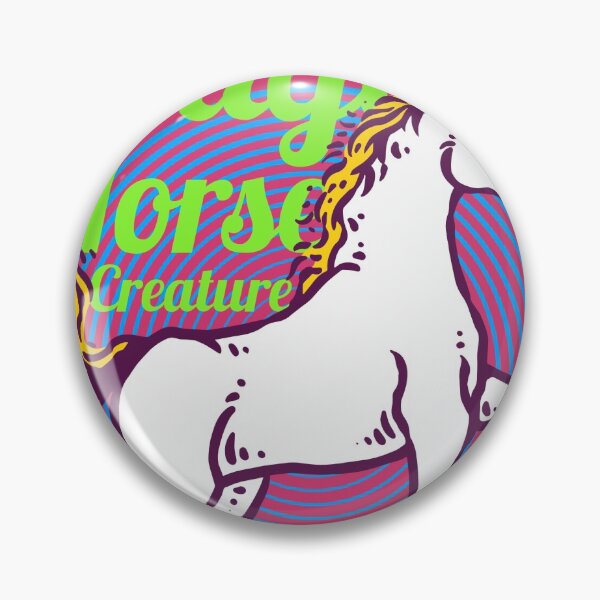 Item preview, Illustration Unicorn Magical Horse Mythological Creature with 80s Color Palettes designed and sold by Peekonet.