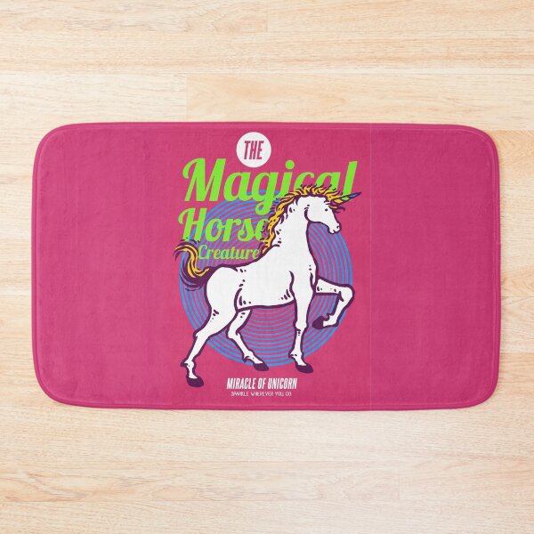Item preview, Illustration Unicorn Magical Horse Mythological Creature with 80s Color Palettes designed and sold by Peekonet.