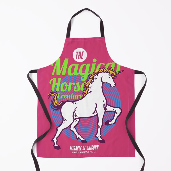 Item preview, Illustration Unicorn Magical Horse Mythological Creature with 80s Color Palettes designed and sold by Peekonet.