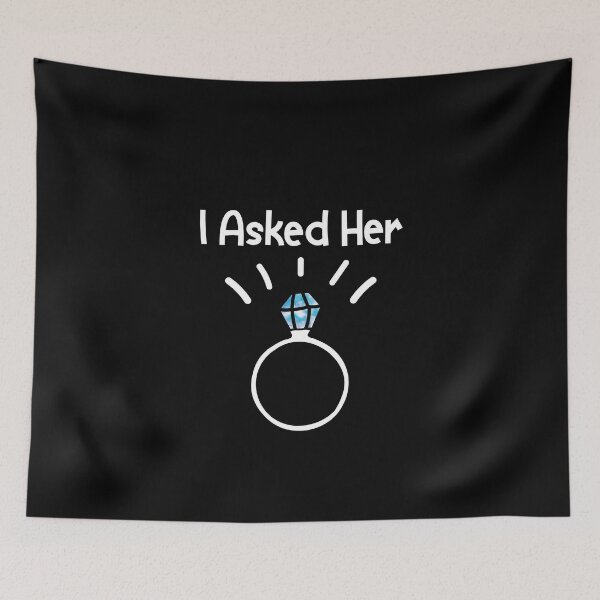 Item preview, I Asked Her Fiance Proposal designed and sold by TheMattDesigns.