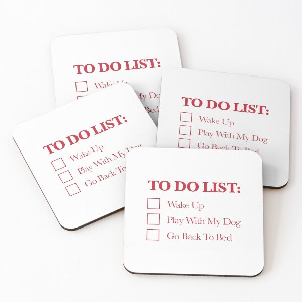 Item preview, To Do List (Red) designed and sold by thedogewhispers.