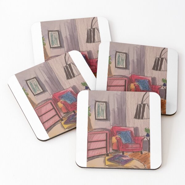 Item preview, Cozy Living Room Painting designed and sold by diamondmilk.