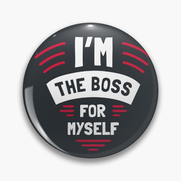 Item preview, I'm Boss Myself Motivation Quote Handwritten Vector Design designed and sold by Peekonet.