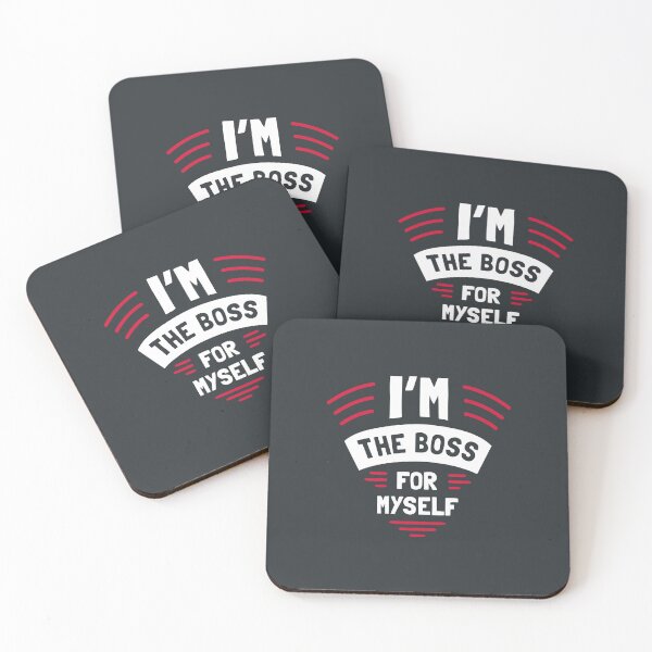 Item preview, I'm Boss Myself Motivation Quote Handwritten Vector Design designed and sold by Peekonet.